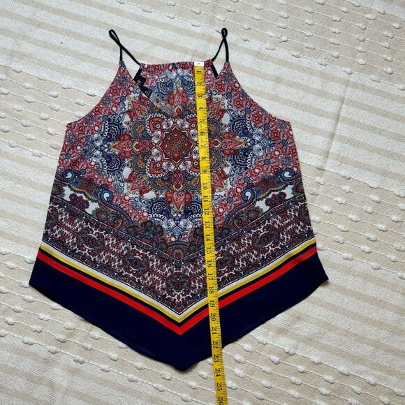 A. Byer paisley handkerchief spaghetti strap tank top/ camisole size m - Picture 6 of 9